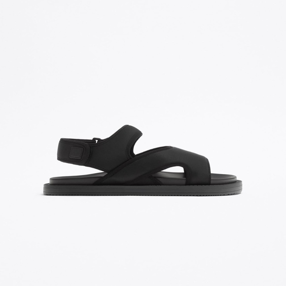 Zara MONOCHROME TECHNICAL SANDALS main image 5